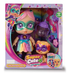 Super Cute Rainbow Party Doll & Puppy - Gabi & Sun