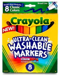 8 Ultra Clean Washable Broad Markers Eco