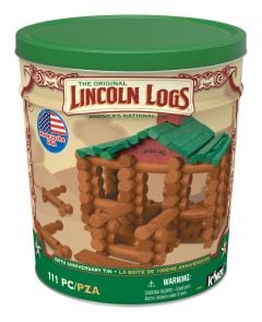 Lincoln Logs 100th Anniversary Tin