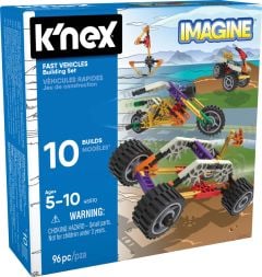 K'nex Beginner Fun Fast Vehicles 10 Model Building