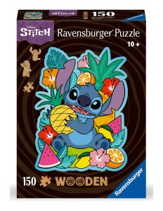 Shaped Disney Stitch Wooden 150 Piece Jigsaw Puzzle