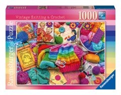 Vintage Knitting and Crochet 1000 Piece Jigsaw Puzzle