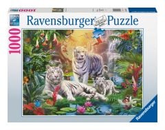 White Tiger Family 1000 Piece Jigsaw Puzzle