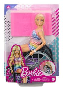 * Barbie Wheelchair Doll Blonde Hair