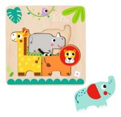 Wooden Multi-Layered Animal Puzzle