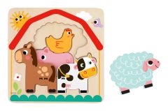 Wooden Multi-Layered Farm Puzzle