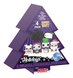 Pop! Keychain - Nightmare Before Christmas - Tree Holiday Box 4 Pack