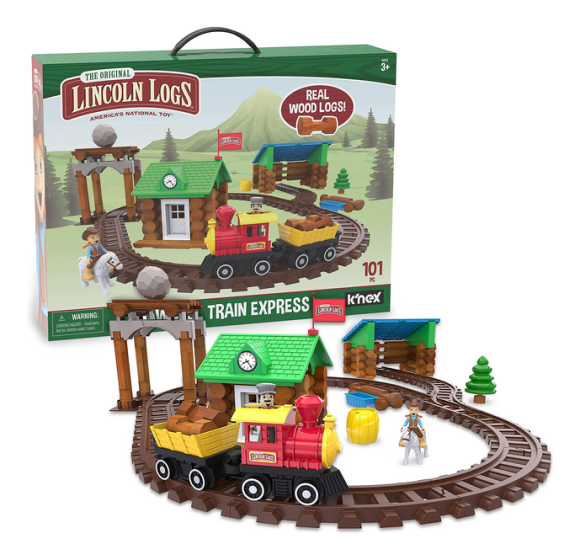 Lincoln logs 100th anniversary tin building set cheap