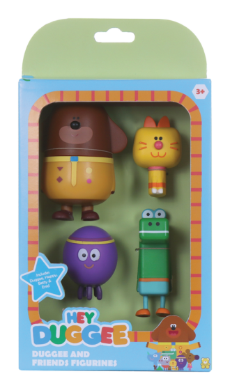 Hey Duggee 4 Figure Pack Duggee Enid Betty Happy