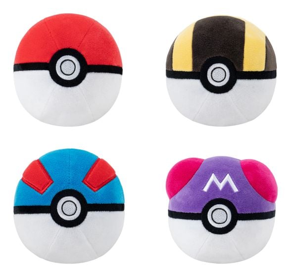 Pokemon 4 Poke Ball Plush Assortment