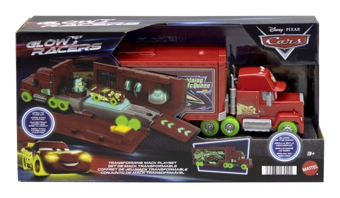 Disney Pixar Cars Glow Racers Transforming Mack Playset