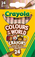 24 Colours of the World Crayons