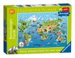 Endangered Animals Giant Floor Puzzle, 60pc