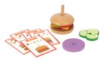 * Wooden Making A Burger