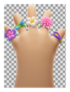 Hey Clay Bijou Flower Rings 5 Cans