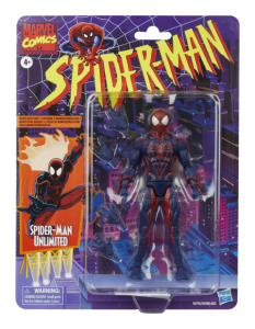Marvel Legends Series Spider-Man Unlimited, Retro Comics Collectible 6-Inch Scale Action Figure