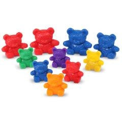 Three Bear Family Rainbow Counters, Set of 96