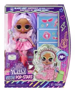 L.O.L Surprise Tweens Neon Pop Stars Doll - Kitty K