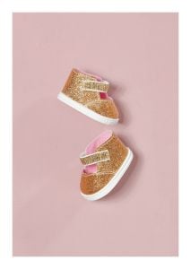 * Baby Annabell Shoes Big Gold + Insoles 43cm