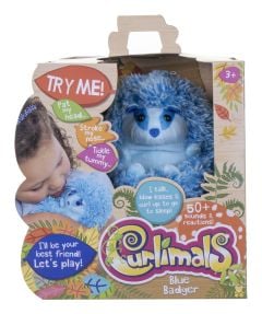 Curlimals Blue the Badger