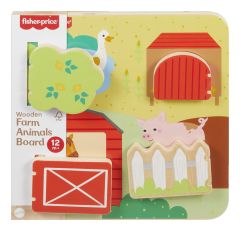 Fisher Price Wooden Farm Animal Board
