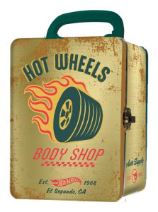 Vintage Hot Wheels Tin Car Storage Case GLD